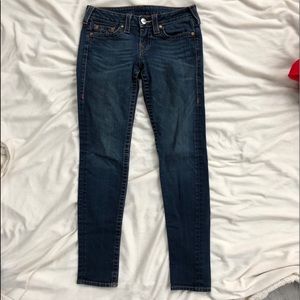 TRUE RELIGION DARK BLUE LOW RISE JEAN